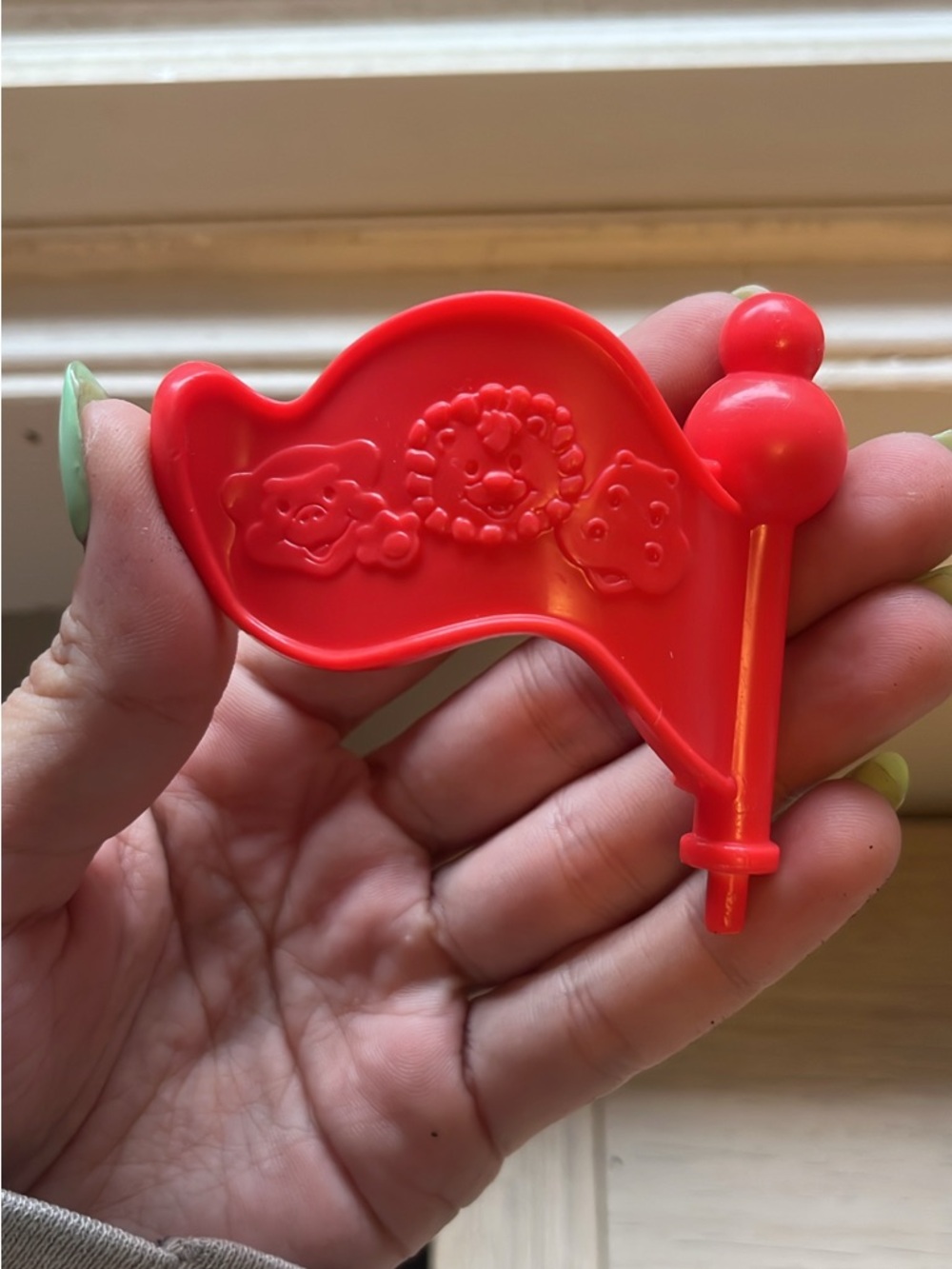 FISHER PRICE LITTLE PEOPLE ZOO TALKERS RED FLAG REPLACEMENT PART